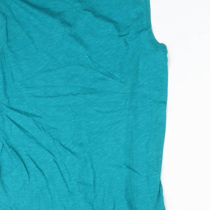 Womens UK Size S Gap Green Basic T-Shirt