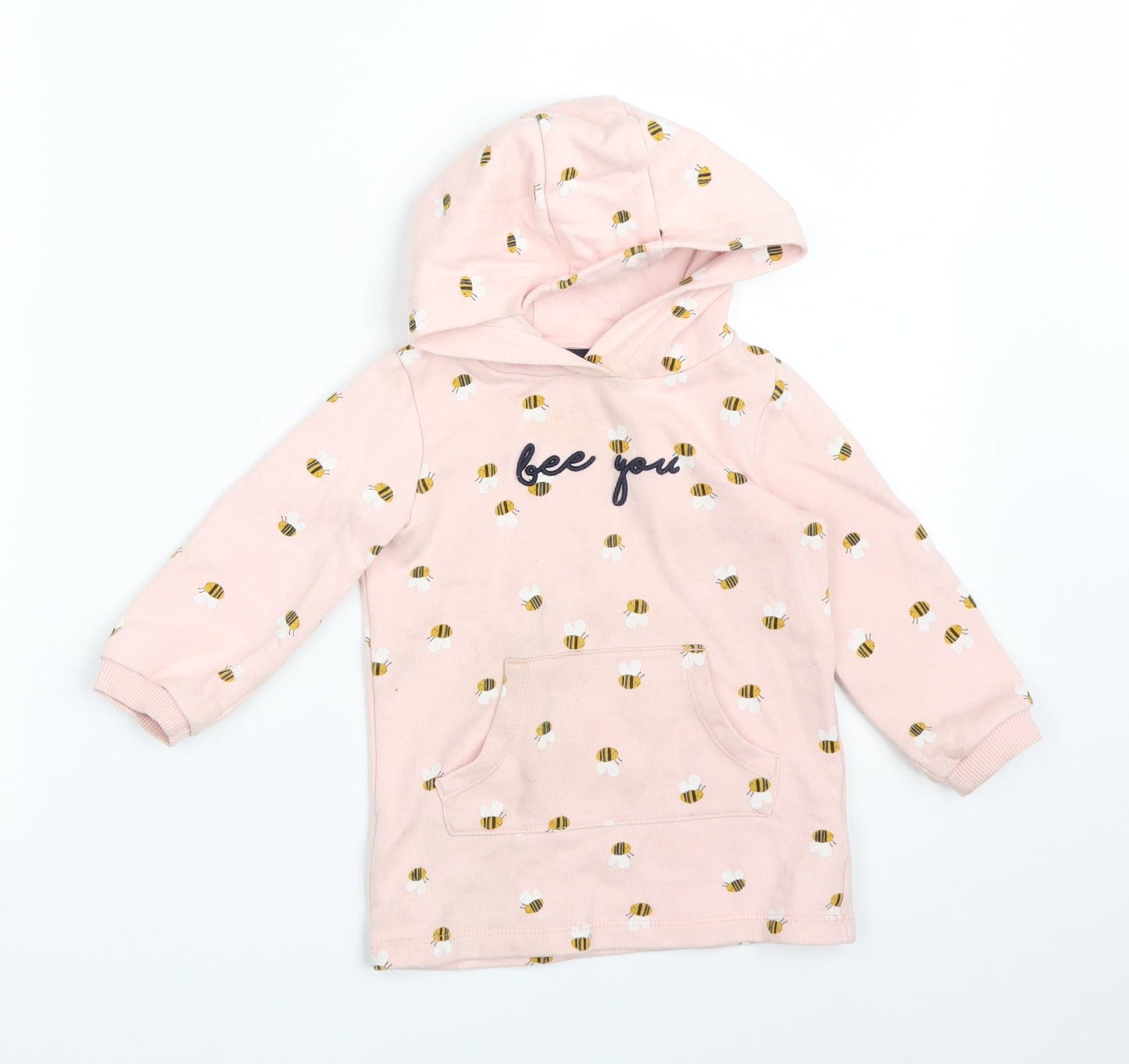 F&F  Pink Animal Print  Pullover Jumper Size 12-18 Months  - BEE YOU