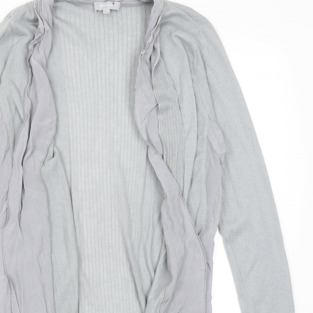 Womens UK Size 10 Per Una Grey Shrug Jumper