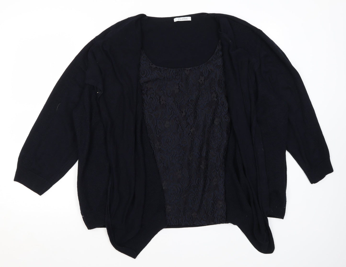 Womens UK Size 22 M&S Blue Pullover Jumper