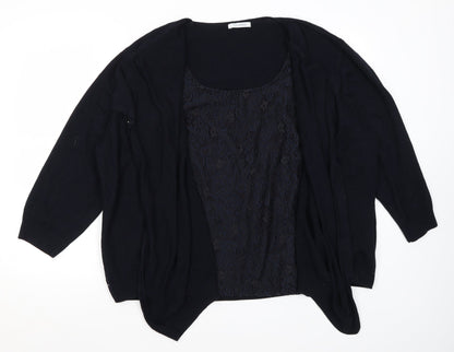 Womens UK Size 22 M&S Blue Pullover Jumper