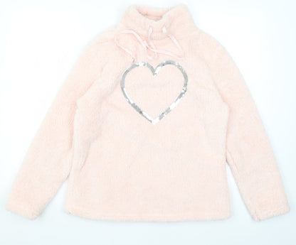 Womens UK Size S Matalan Pink Pullover Jumper