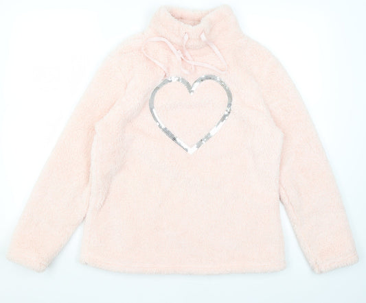 Womens UK Size S Matalan Pink Pullover Jumper