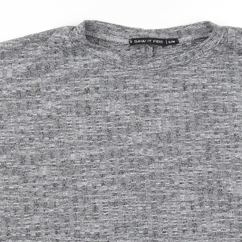 I SAW IT FIRST Womens Grey   Pullover Jumper Size S