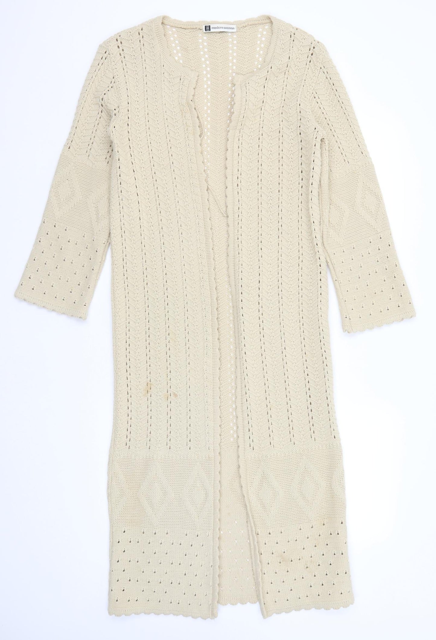 Modern Woman Womens Beige   Shrug Jumper Size 12