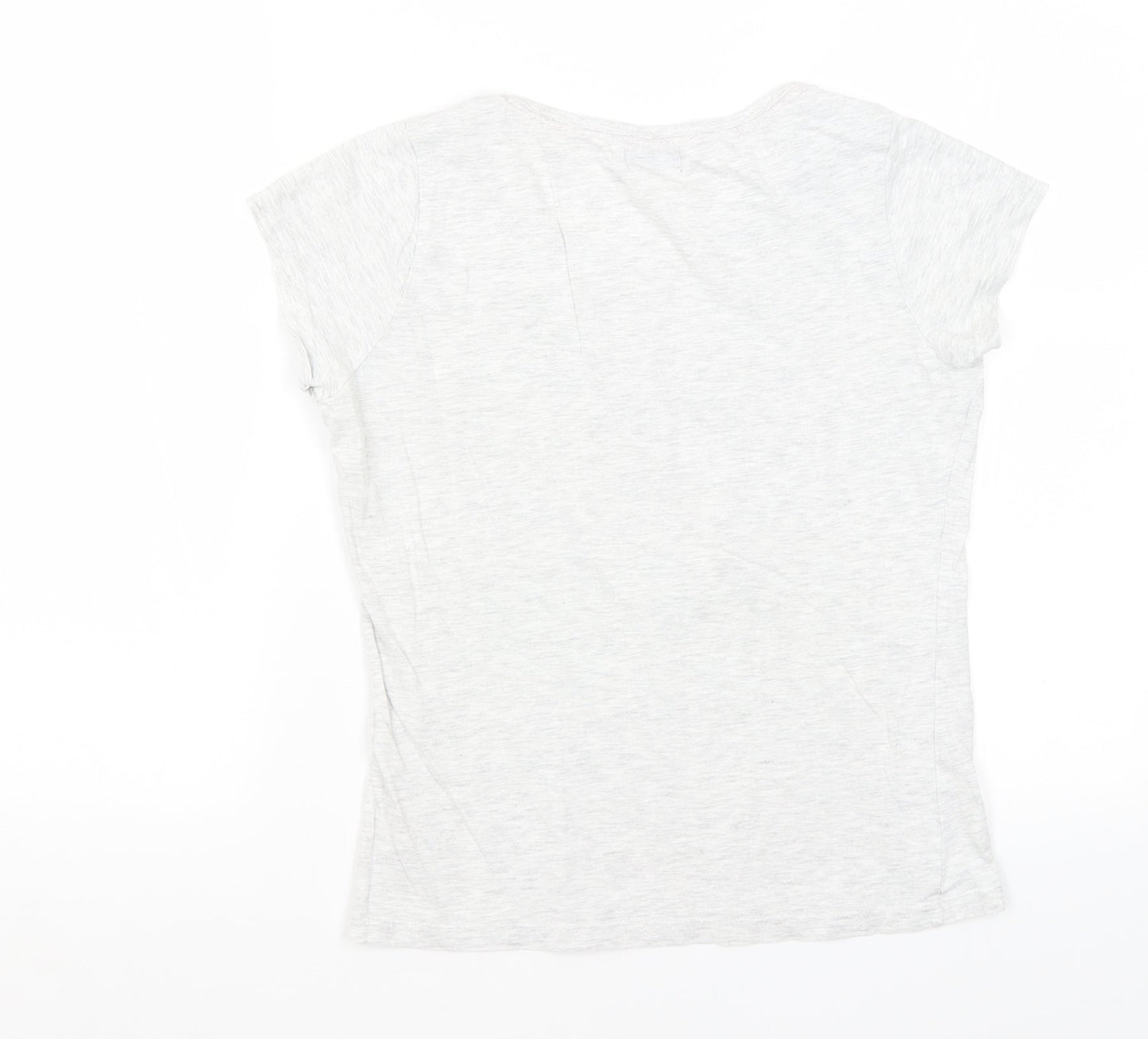 F&F Womens Grey   Basic T-Shirt Size 6  - Coffee