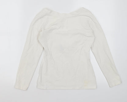 Wassyl Womens White   Basic T-Shirt Size XS