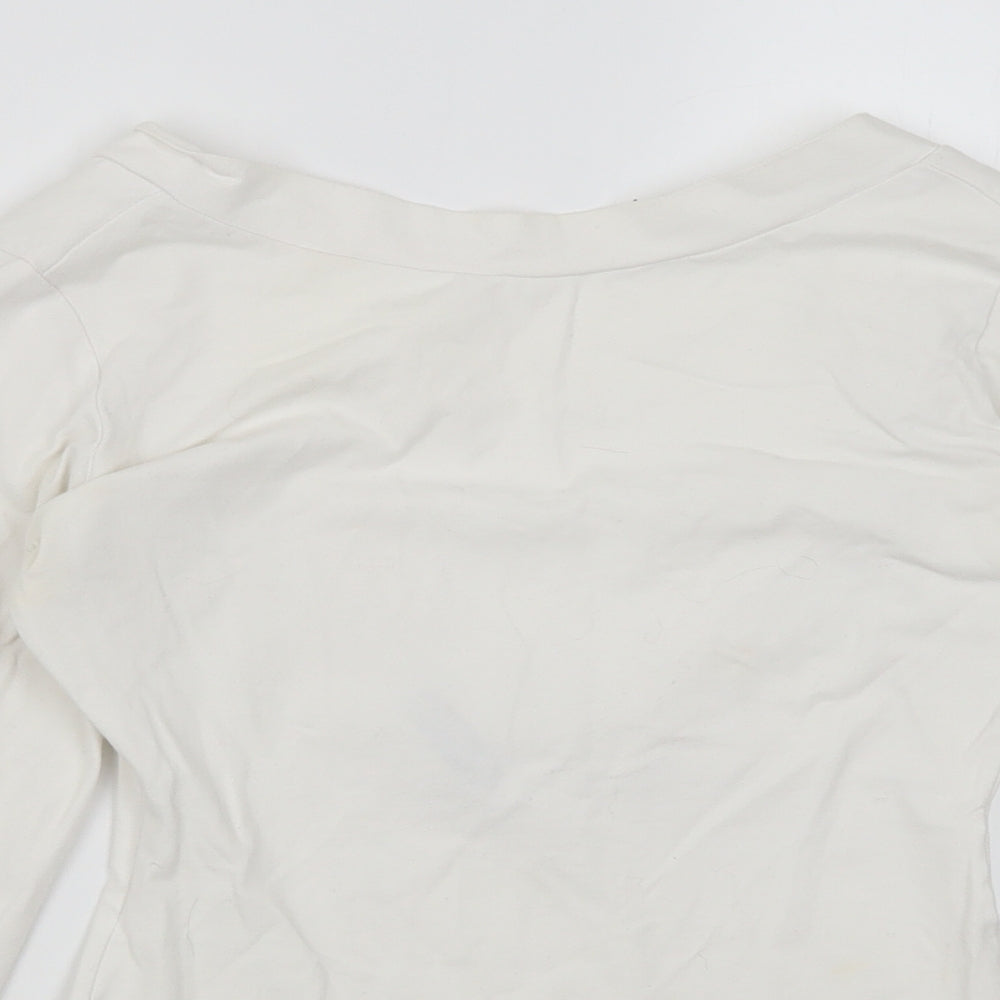 Wassyl Womens White   Basic T-Shirt Size XS