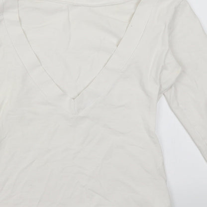 Wassyl Womens White   Basic T-Shirt Size XS