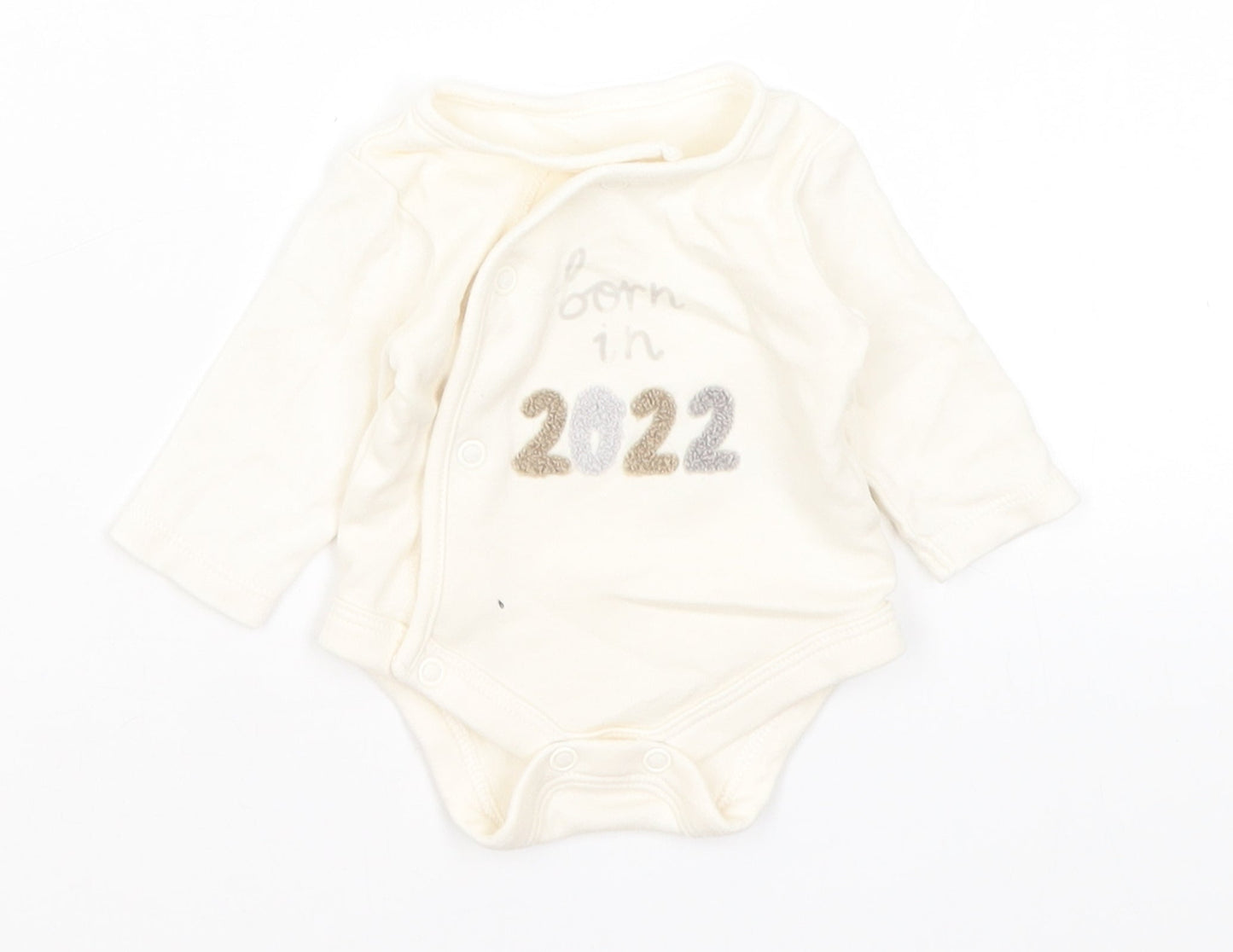 George Baby Ivory   Romper One-Piece Size Newborn  - Born in 2022