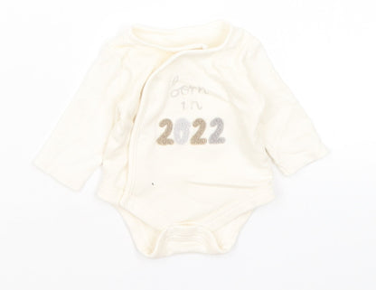 George Baby Ivory   Romper One-Piece Size Newborn  - Born in 2022