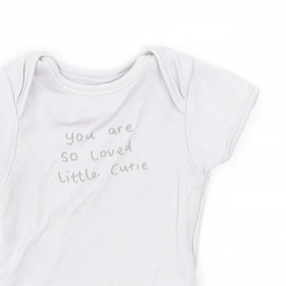 George Baby Grey   Romper One-Piece Size Newborn  - Little Cutie