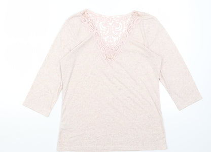 Papaya Womens Pink   Basic T-Shirt Size 10