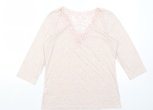 Papaya Womens Pink   Basic T-Shirt Size 10