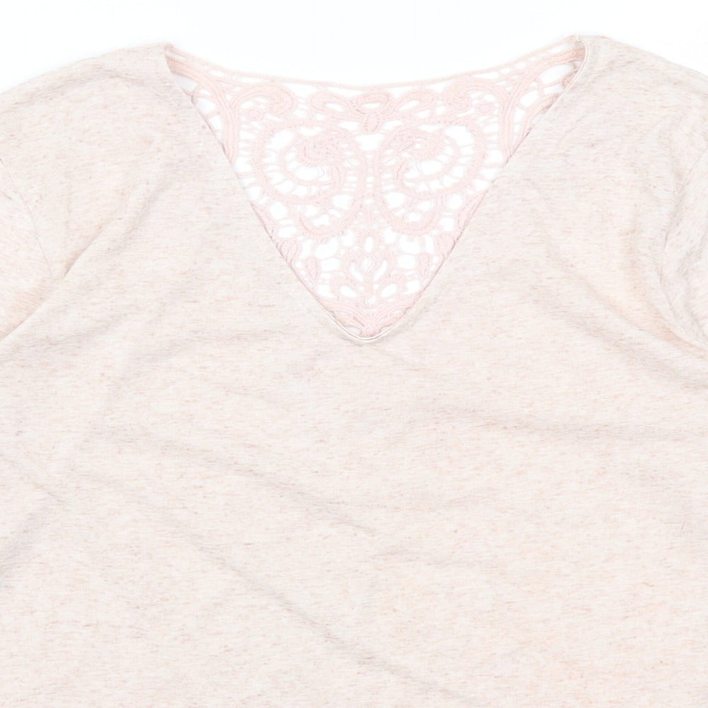 Papaya Womens Pink   Basic T-Shirt Size 10