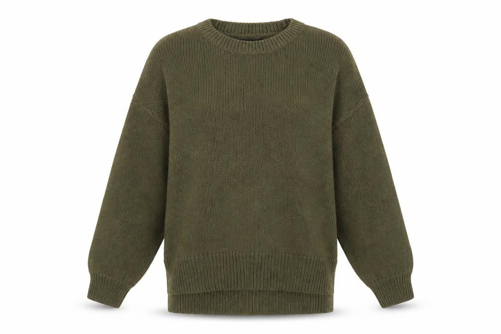 Womens UK Size L New Look Green Pullover Jumper