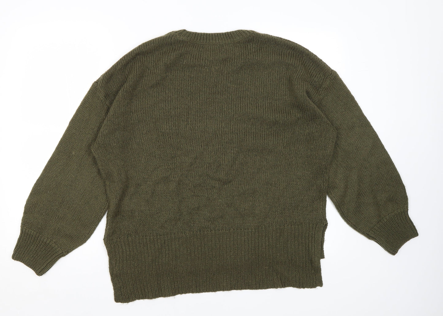 Womens UK Size L New Look Green Pullover Jumper