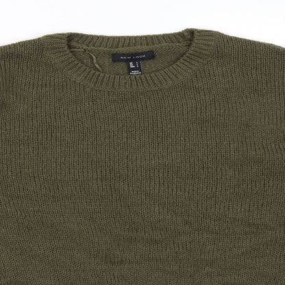 Womens UK Size L New Look Green Pullover Jumper