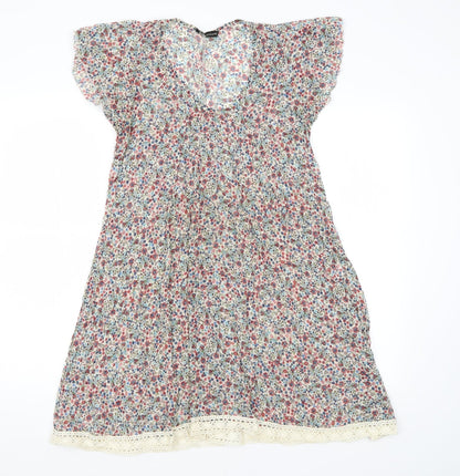 Vie Nocturne Womens Beige Floral  A-Line  Size S