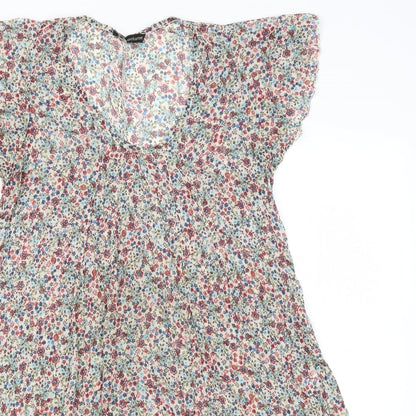 Vie Nocturne Womens Beige Floral  A-Line  Size S
