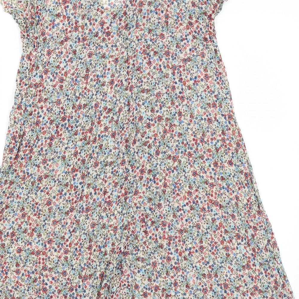 Vie Nocturne Womens Beige Floral  A-Line  Size S