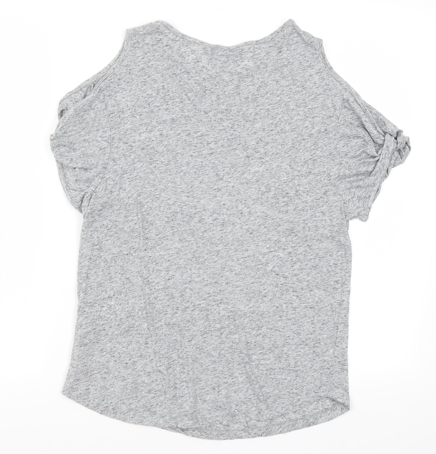 Womens UK Size 8 New Look Grey Basic T-Shirt