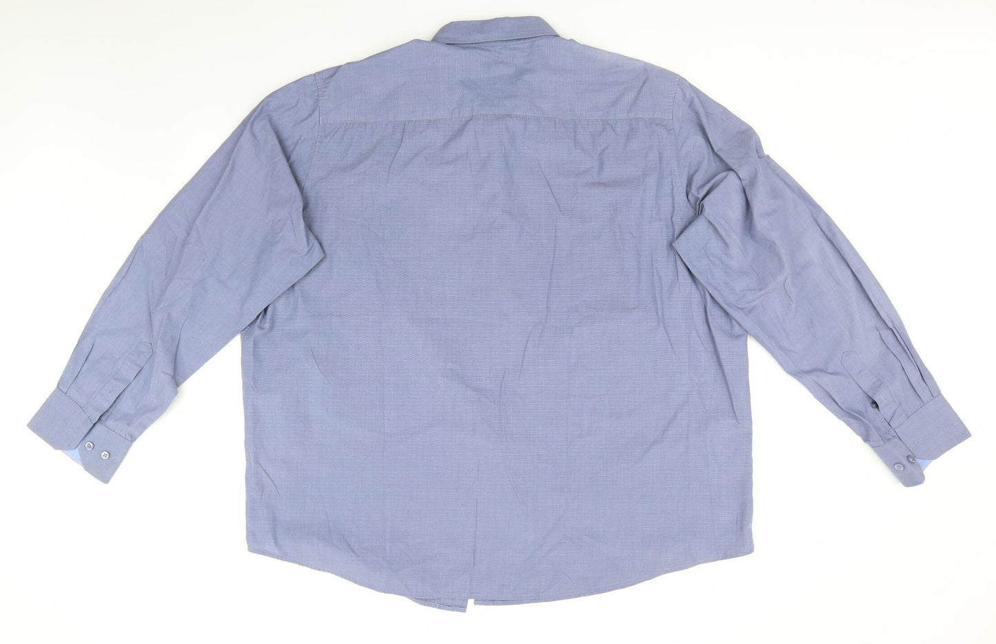 Mens UK Size 2XL Premier Man Blue  Button-Up Long Sleeve Casual Shirt