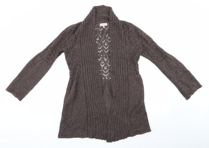 Womens UK Size 10 Soon Brown Cardigan Jumper