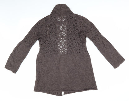 Womens UK Size 10 Soon Brown Cardigan Jumper