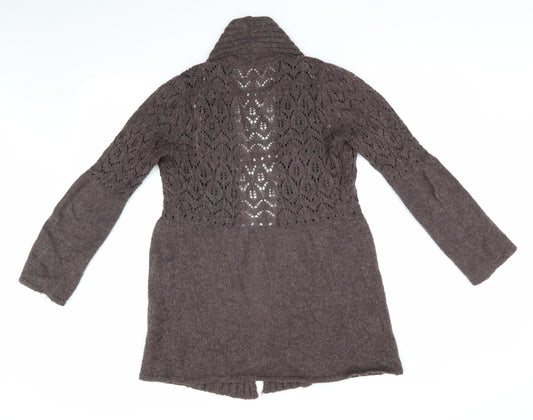 Womens UK Size 10 Soon Brown Cardigan Jumper
