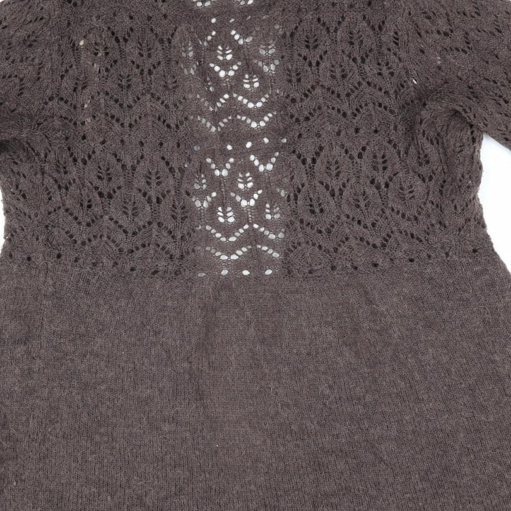 Womens UK Size 10 Soon Brown Cardigan Jumper