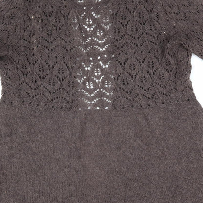 Womens UK Size 10 Soon Brown Cardigan Jumper