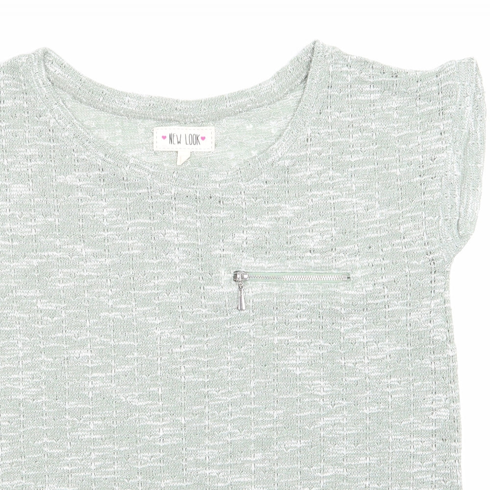 Womens UK Size 10 New Look Green Pullover Jumper