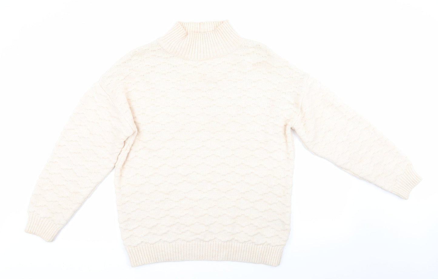 Womens UK Size M NEXT Ivory Pullover Jumper