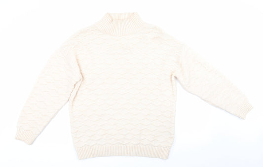 Womens UK Size M NEXT Ivory Pullover Jumper