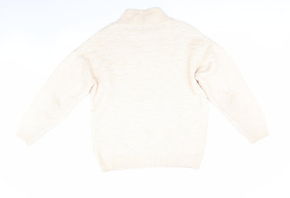 Womens UK Size M NEXT Ivory Pullover Jumper