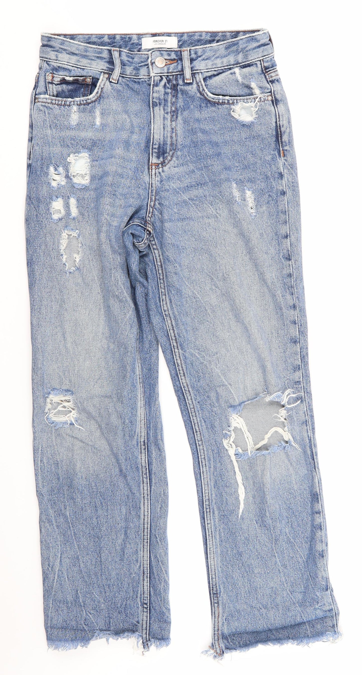 FOREVER 21 Womens Blue   Straight Jeans  L27 in
