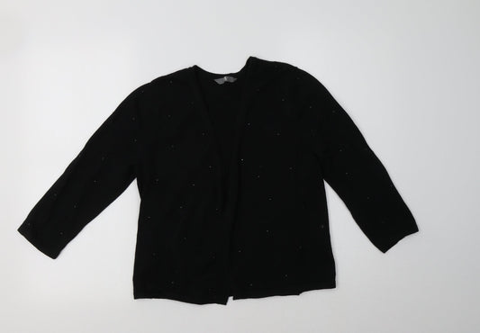 BHS Womens Black   Cardigan Jumper Size 14