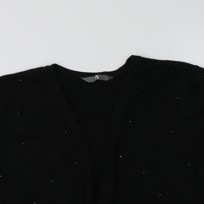 BHS Womens Black   Cardigan Jumper Size 14