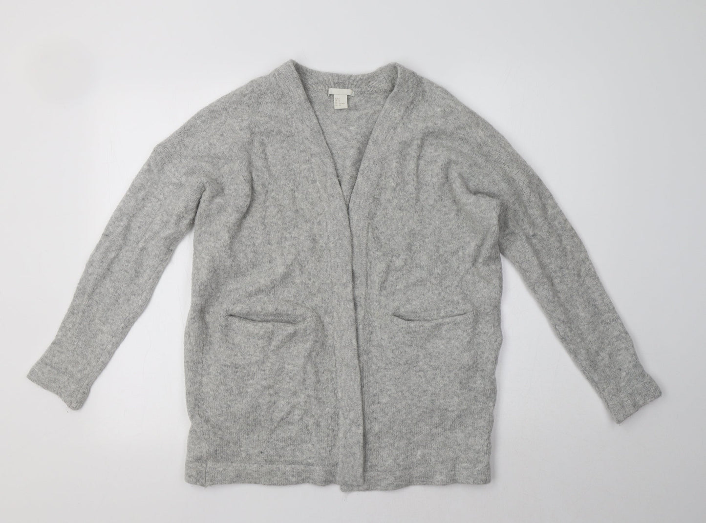 Womens UK Size S H&M Grey Cardigan Jumper