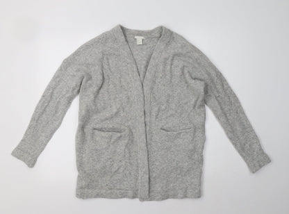 Womens UK Size S H&M Grey Cardigan Jumper