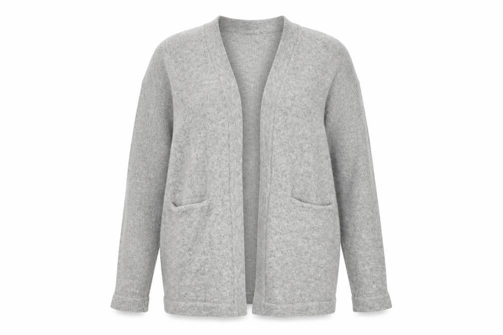Womens UK Size S H&M Grey Cardigan Jumper