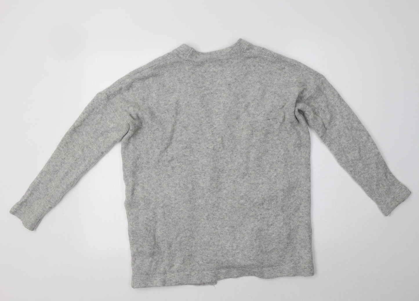 Womens UK Size S H&M Grey Cardigan Jumper