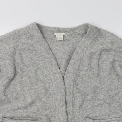 Womens UK Size S H&M Grey Cardigan Jumper
