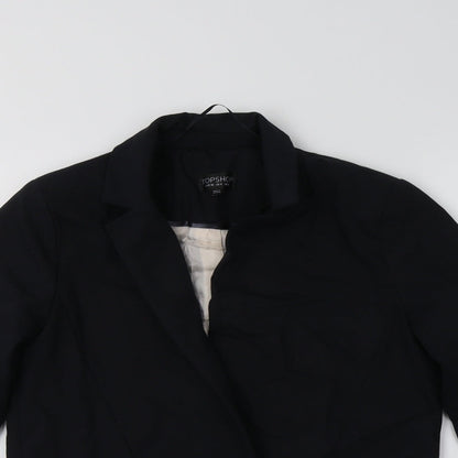 Topshop Womens Blue   Jacket Blazer Size 8