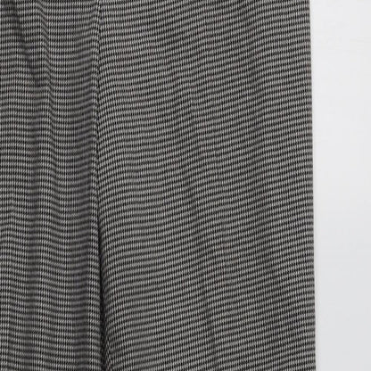 Nine West Womens Grey Houndstooth  Dress Pants Trousers Size 10 L30 in