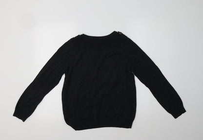 Womens UK Size 12 M&S Grey Pullover Jumper