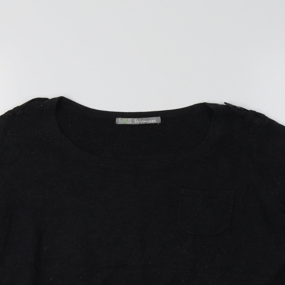 Womens UK Size 12 M&S Grey Pullover Jumper