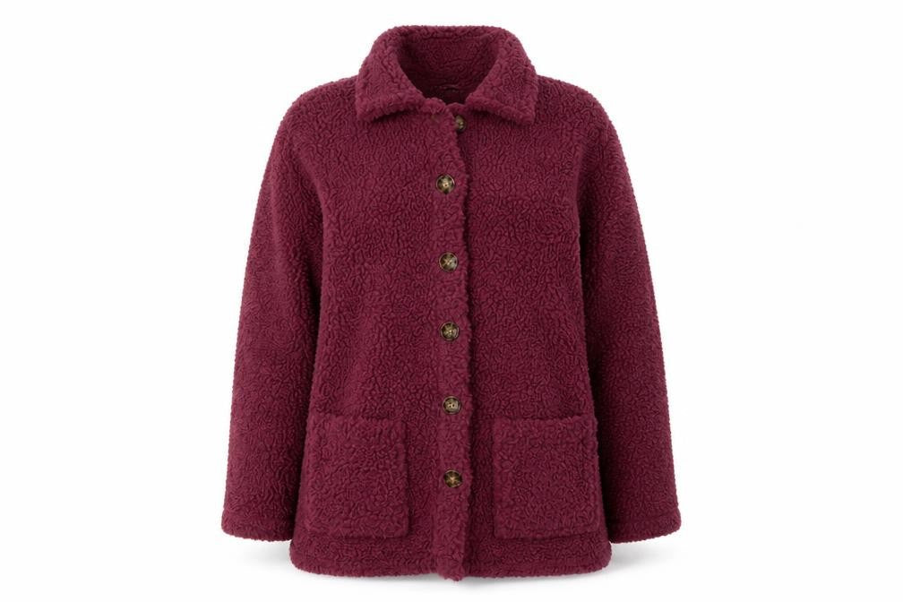 Womens UK Size 10 Julipa Purple Overcoat