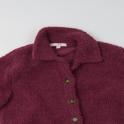 Julipa Womens Purple   Overcoat Coat Size 10